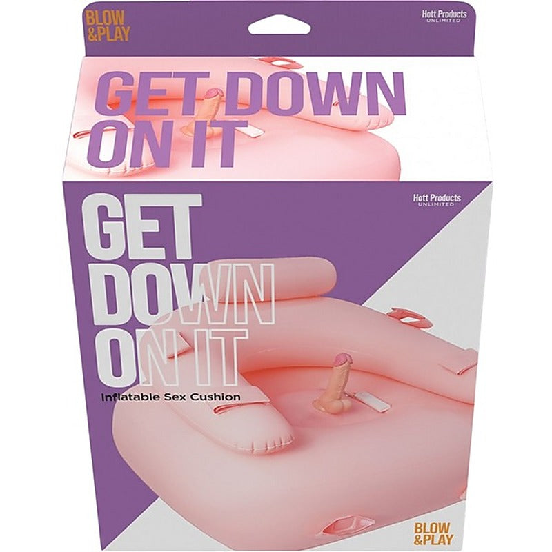 Get Down On It Inflatable Vibrating Dildo by Hott Products - Inflatable Dildos and Vibrators