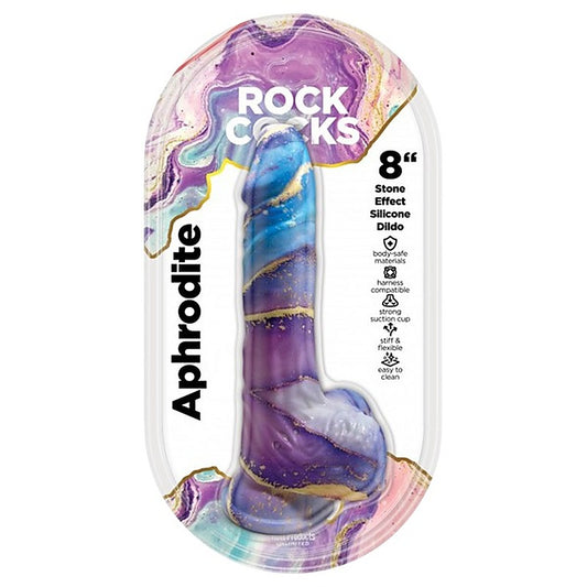 Rock Cocks Aphrodite Realistic Textured Dildo 8 Inch - Realistic Dildos