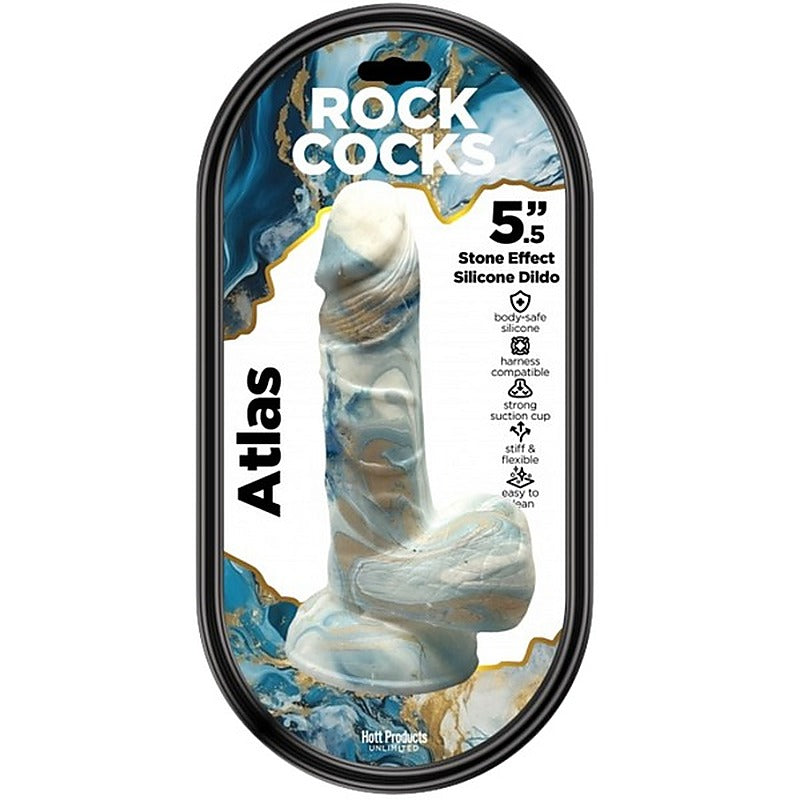 Rock Cocks Atlas Harness Compatible Realistic Textured - Realistic Dildos