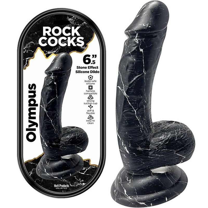 Rock Cocks Olympus Suction Cup Textured Dildo - Realistic Dildos