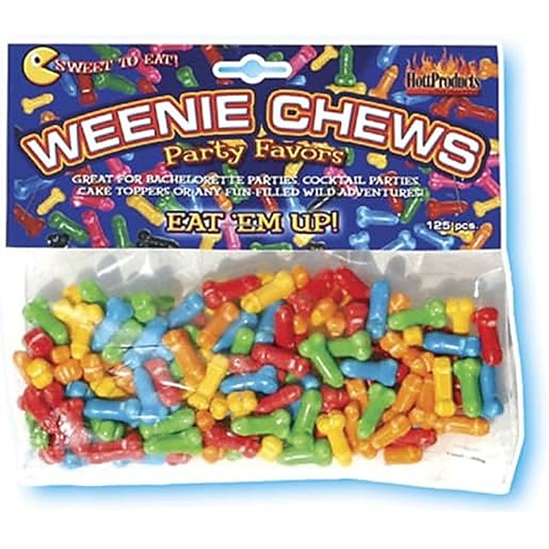 Premium Edible Weenie Chews by Hott Products - Party Gifts and Novelties