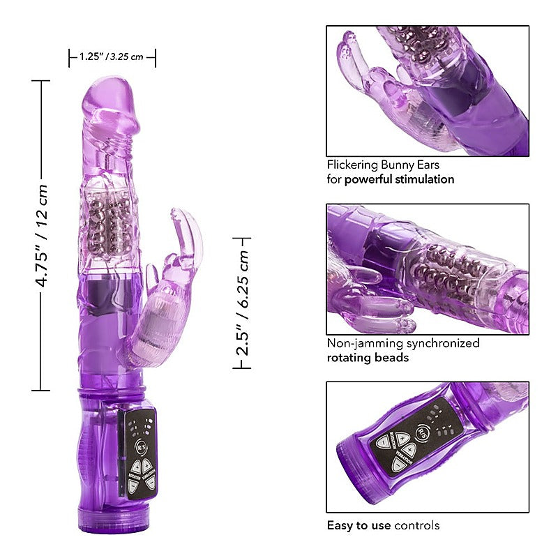 Petite Jack Rabbit Vibrator with Rotating Beads - Rabbit Vibrators