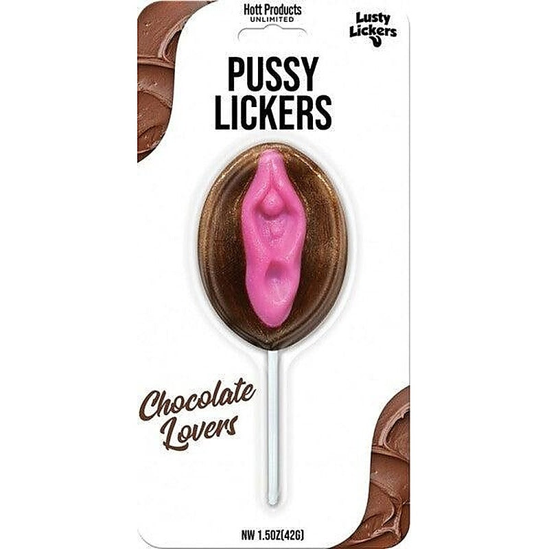 Hott Products Lusty Lickers Pussy Pop Chocolate Flavour Candy - Party Gifts and Novelties