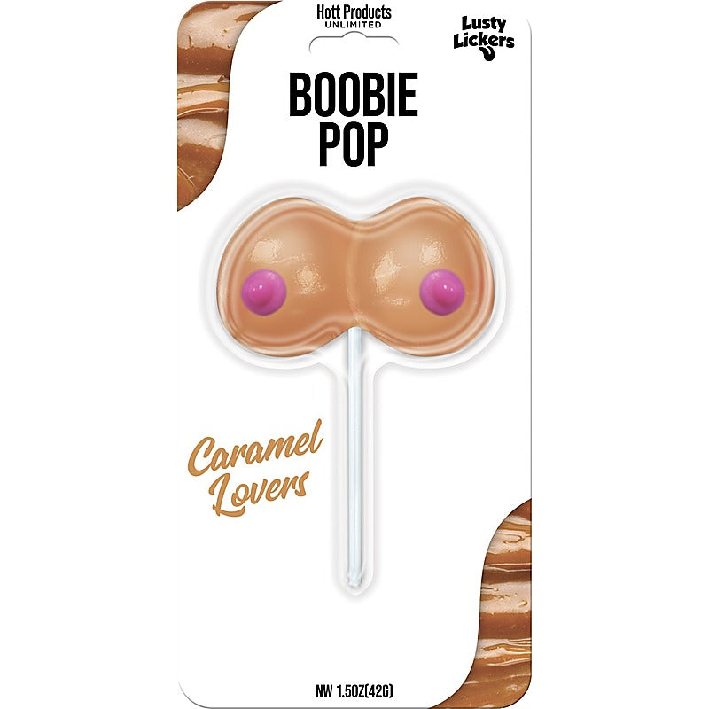 Lusty Lickers Boobie Shaped Edible Pop Candy - Party Gifts and Novelties