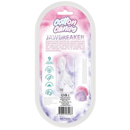 Hott Products Jawbreaker USB Rechargeable Rabbit Vibrator Cotton Candy - Rabbit Vibrators