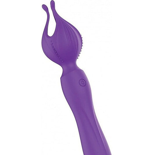 Hott Products Clitoral Kiss Vibrating Body Wand Massager Purple - Body Wands