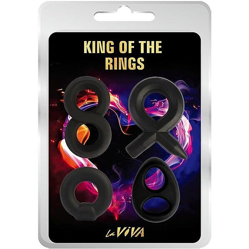 King of the Rings Stretchy Silicone Cock Ring by La Viva - Stretchy Cock Rings