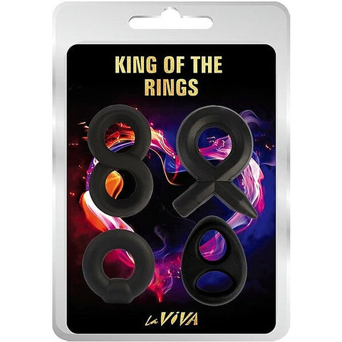 King of the Rings Stretchy Silicone Cock Ring by La Viva - Stretchy Cock Rings