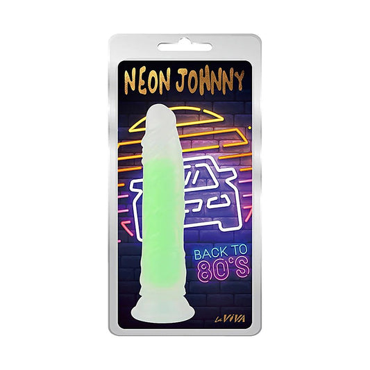 Neon Johnny 8.4 Inches Realistic Silicone Dong Plus Free Clean Vibe - Realistic Dildos