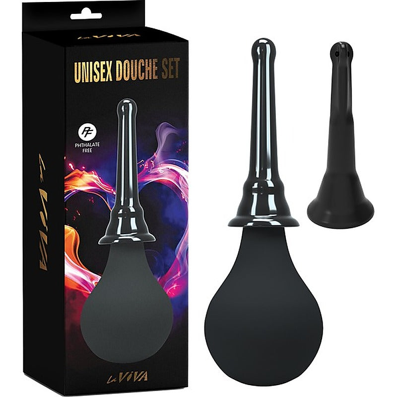 La Viva Premium Unisex Silicone Douche Set - Enemas and Douches