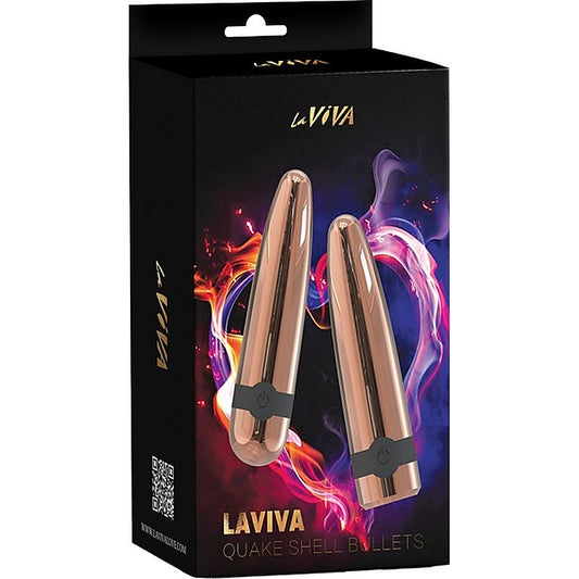 Quake Shell Multi Function Bullet Vibrator by La Viva - Bullet Vibrators