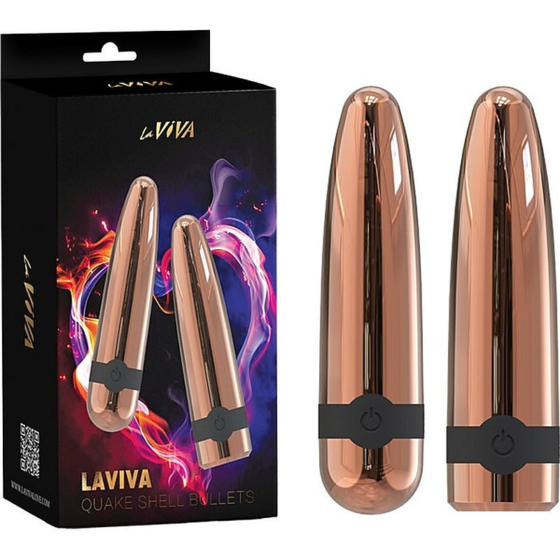 Quake Shell Multi Function Bullet Vibrator by La Viva - Bullet Vibrators