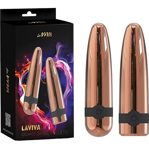 Quake Shell Multi Function Bullet Vibrator by La Viva - Bullet Vibrators