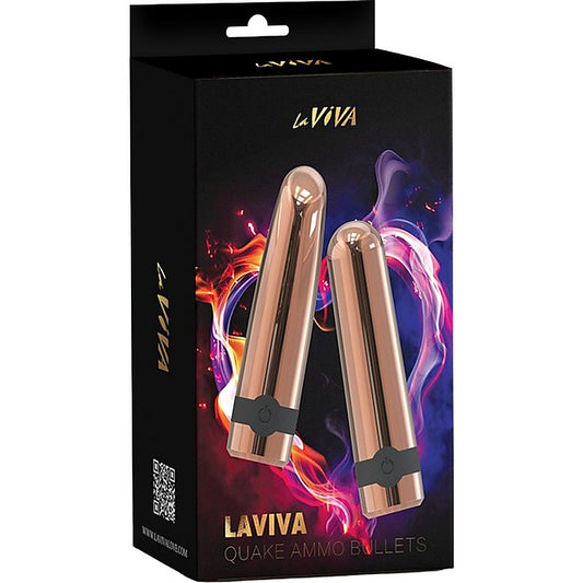 Quake Ammo 10 Function Bullet Vibrator by La Viva - Bullet Vibrators