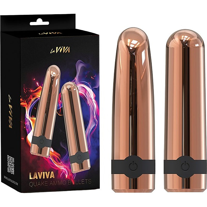 Quake Ammo 10 Function Bullet Vibrator by La Viva - Bullet Vibrators