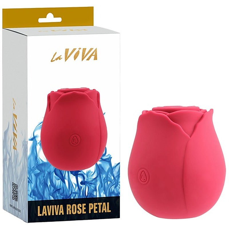 Glyde Rose Petal Suction Clitoral Stimulator by La Viva - Clit Ticklers and Pulsators