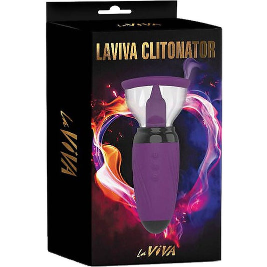 La Viva Clitonator Multi Function Clitoral Vibrator Purple - Clit Ticklers and Pulsators