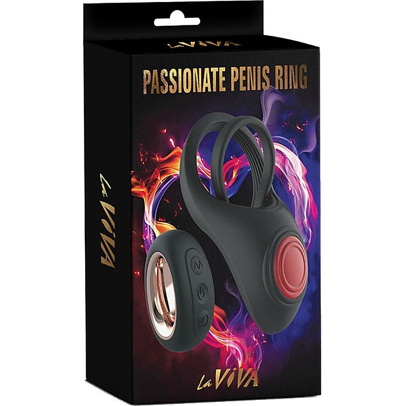 Remote Control 10 Function Passionate Penis Ring by La Viva - Vibrating Cock Rings