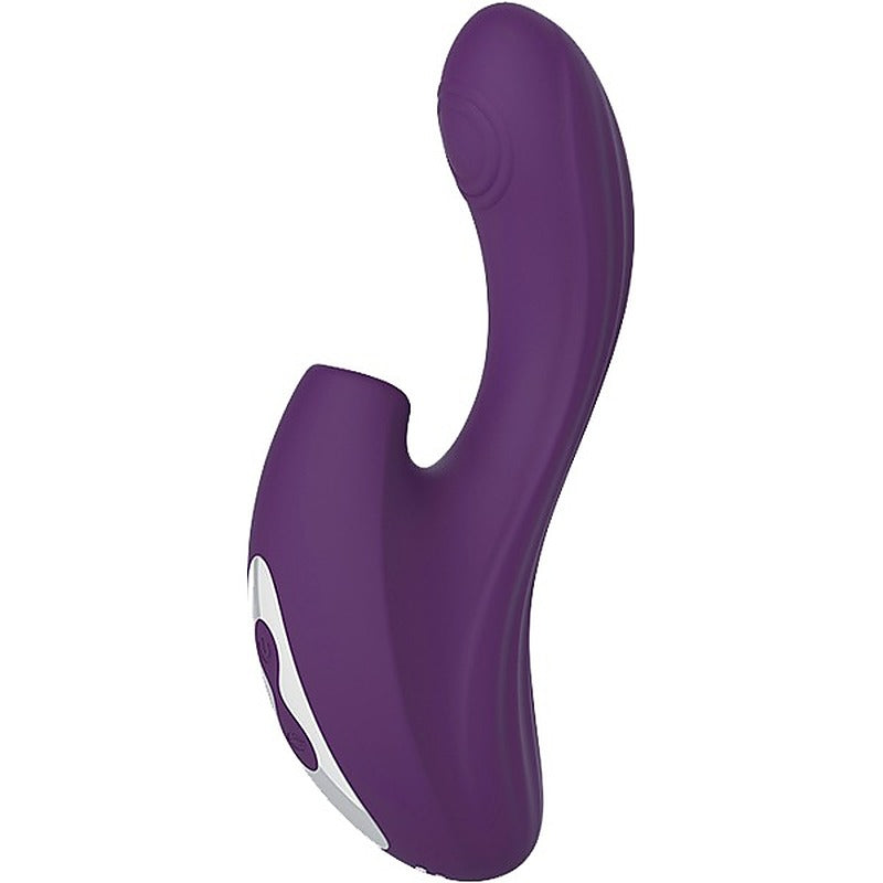La Viva Zirconia Sucking & Knocking Rabbit Vibrator Purple - Rabbit Vibrators
