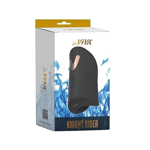 La Viva Knight Rider Vibrating & Tapping Male Masturbator Black - Masturbators and Strokers