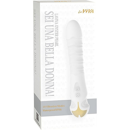 La Viva Sei Una Bella Donna 10 Thrusting Mode G Spot Vibrator White - G-Spot Vibrators