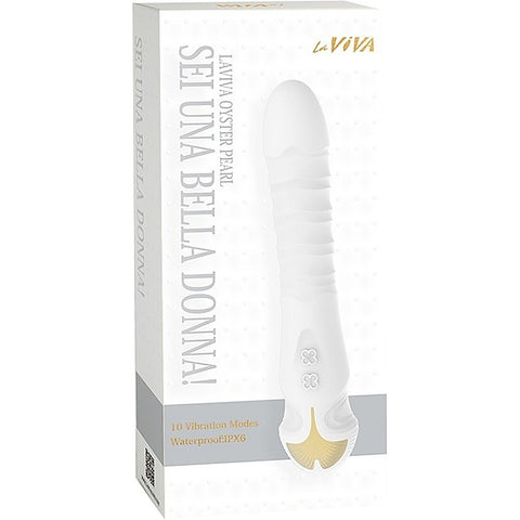 La Viva Sei Una Bella Donna 10 Thrusting Mode G Spot Vibrator White - G-Spot Vibrators
