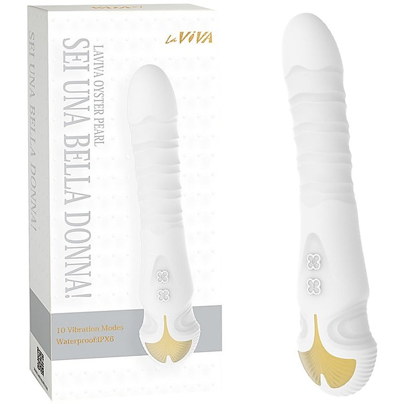 La Viva Sei Una Bella Donna 10 Thrusting Mode G Spot Vibrator White - G-Spot Vibrators