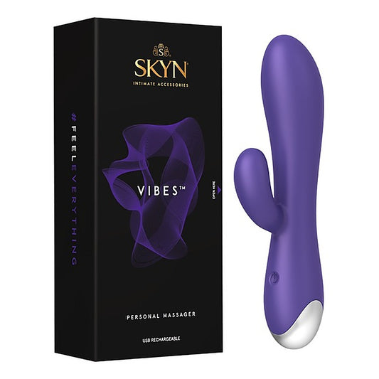 Skyn Vibes USB Rechargeable Personal Rabbit Massager Purple - Rabbit Vibrators