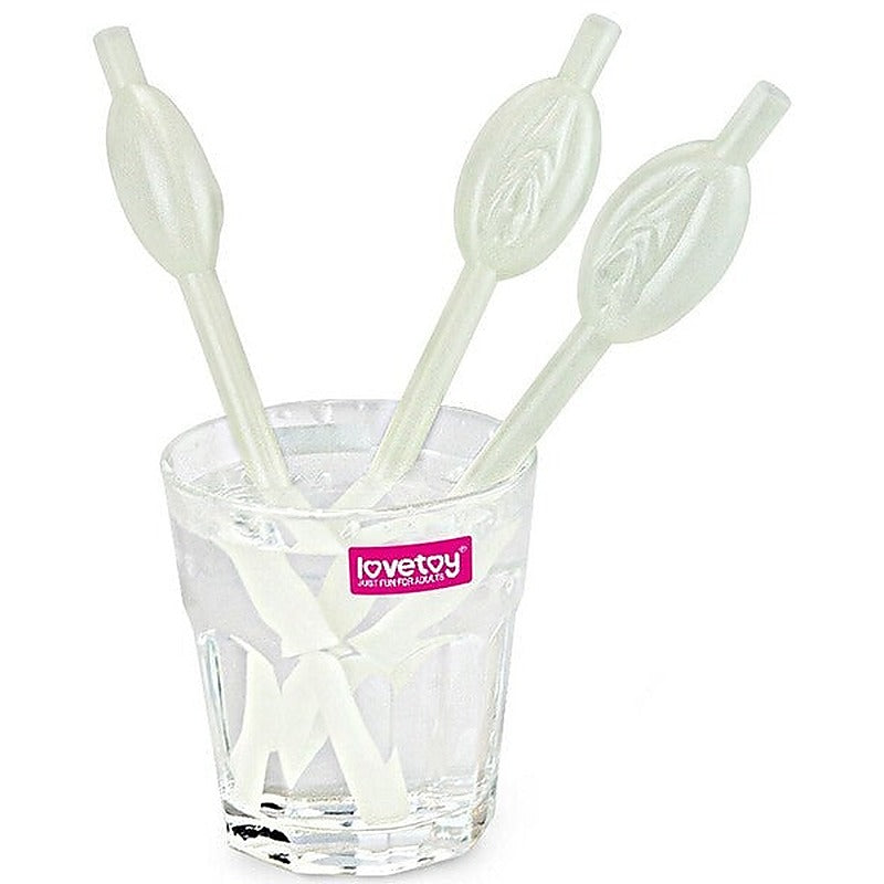 Professional 9 Pack Pussy Straws by Lovetoy - Party Gifts and Novelties