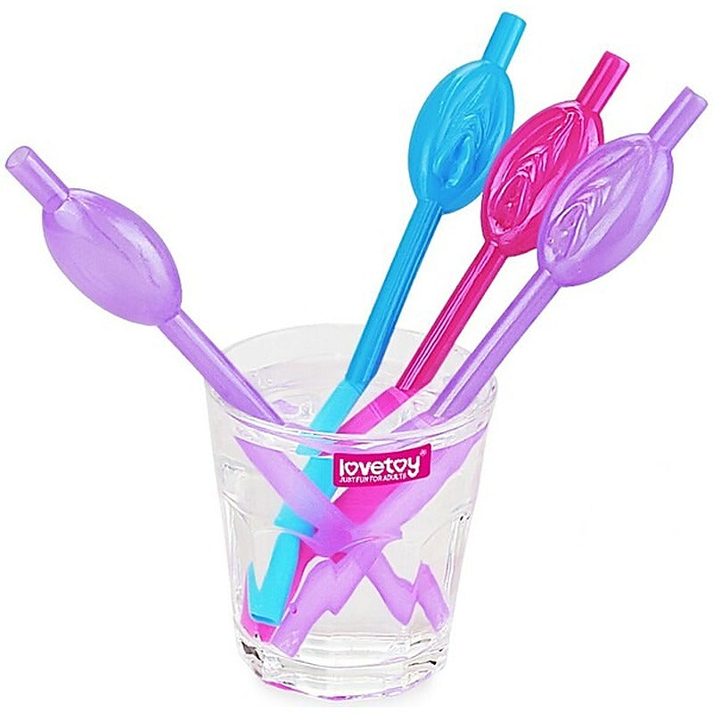 Professional 9 Pack Pussy Straws by Lovetoy - Party Gifts and Novelties