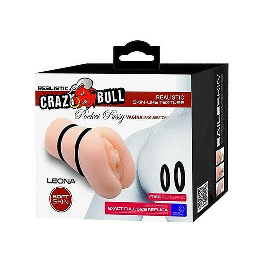 Crazy Bull Leona Pocket Pussy Mens Pleasure Stroker - Masturbators and Strokers