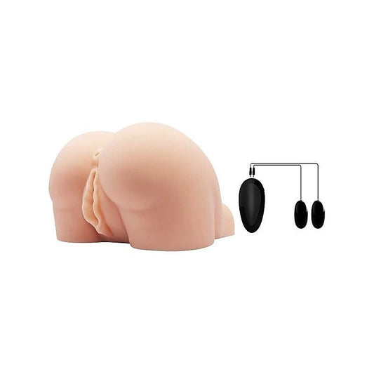 Crazy Bull Doggy Style Vibrating Vagina & Anal Stimulator Flesh - Realistic Butts And Vaginas