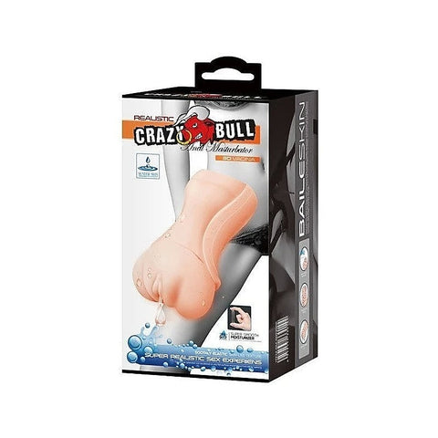 Crazy Bull Water Activated 3D Realistic Vagina Mens Stroker Flesh - Realistic Butts And Vaginas
