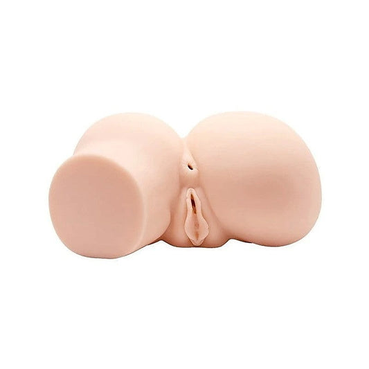 Crazy Bull Double Pleasure Realistic Vagina & Anal Stimulator Flesh - Realistic Butts And Vaginas