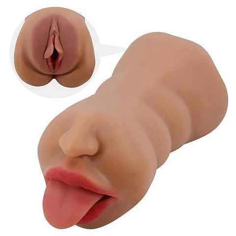 Crazy Bull Sarah Dual Channel Male Masturbator - Realistic Butts And Vaginas