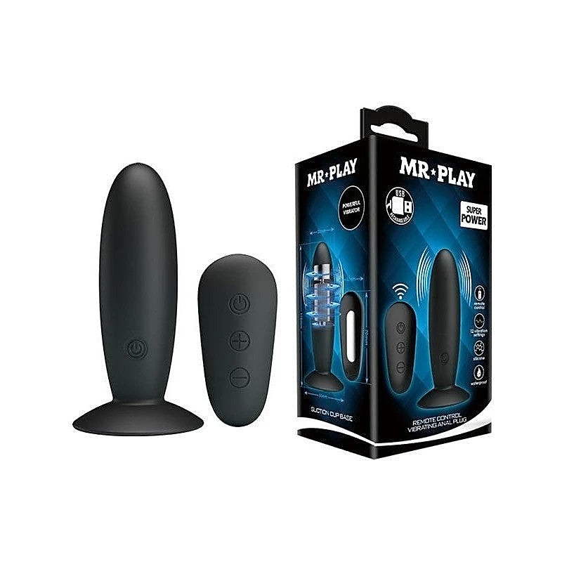 Mr Play Remote Control Vibrating Anal Plug by Baile - Butt Plugs