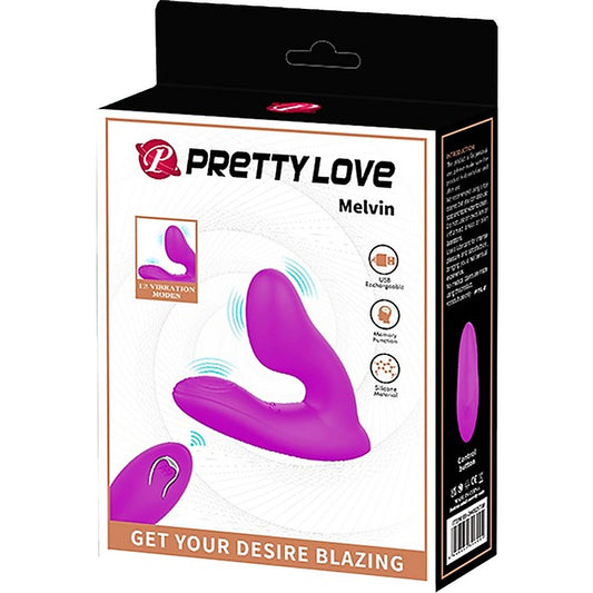 Pretty Love Melvin Rechargeable G Spot Massager Purple - G-Spot Vibrators