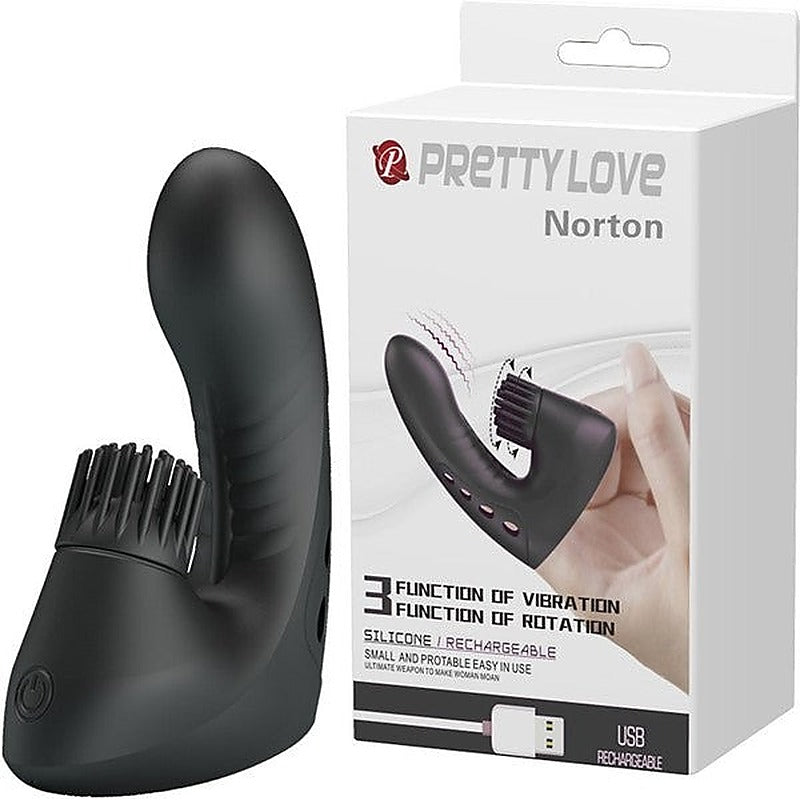 Rechargeable Magic Drill Finger Vibrator by Baile - Finger and Tongue Vibrators