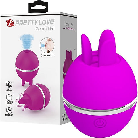 Gemini Ball Shape Rechargeable Clitoral Vibrator by Baile - Clit Ticklers and Pulsators