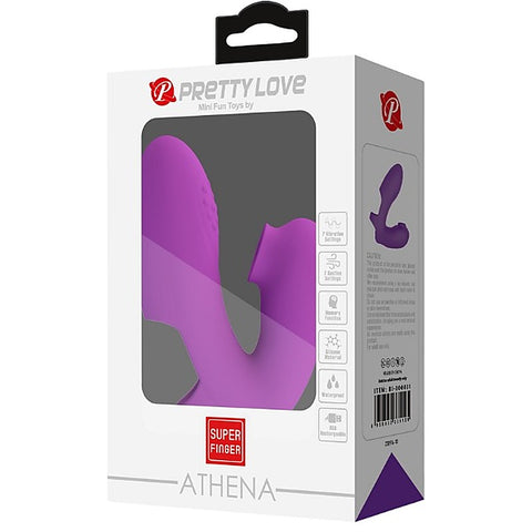 Athena Rechargeable Silicone Finger Vibrator by Baile - Finger and Tongue Vibrators