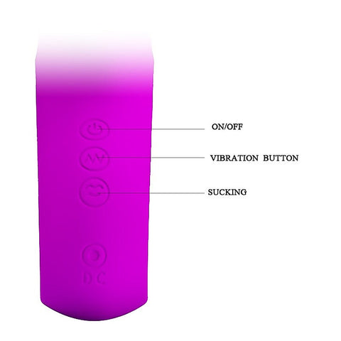 Pretty Love Nicola Silicone 24 Function Clit Suction Rabbit - Rabbit Vibrators