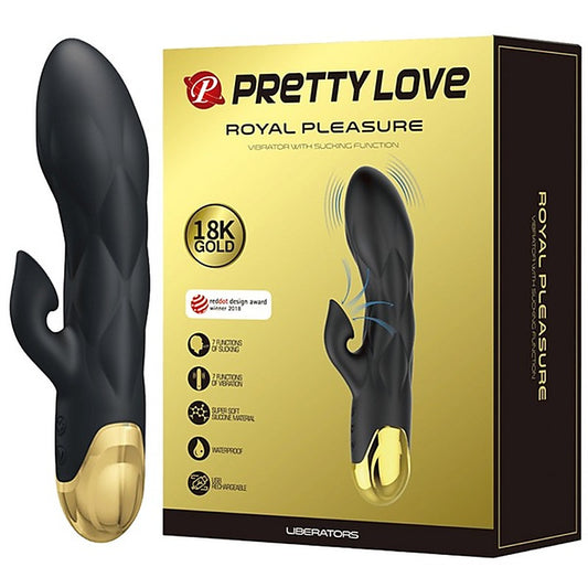 Pretty Love Liberators Rechargeable Rabbit Style Vibrator Black - Rabbit Vibrators