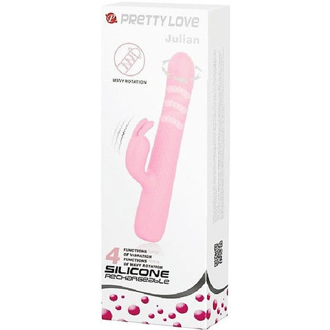 Pretty Love Rechargeable Julian Silicone Rabbit Vibrator - Rabbit Vibrators