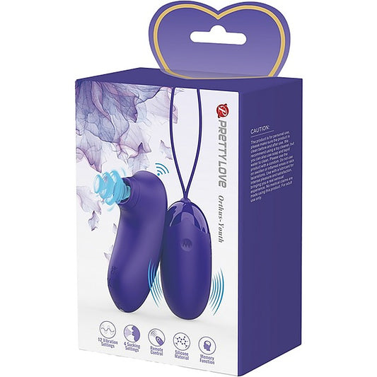 Pretty Love Rechargeable Orthus Youth Love Egg Vibrator Purple - Love Eggs and Kegel Exercisers