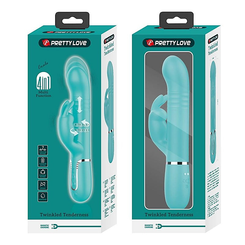 Pretty Love Coale 4-in-1 Multi-Function Twin Motor Rabbit - Rabbit Vibrators