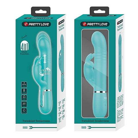 Pretty Love Coale 4-in-1 Multi-Function Twin Motor Rabbit - Rabbit Vibrators