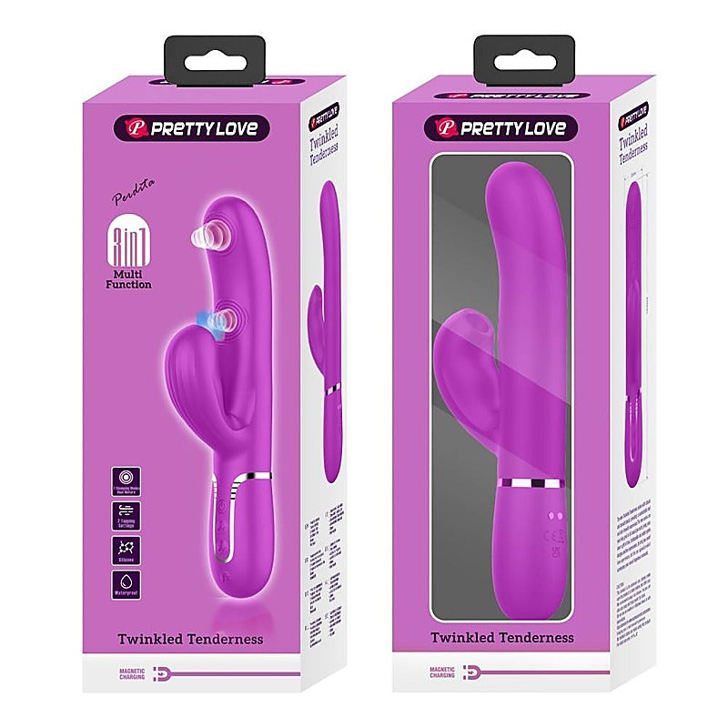 Pretty Love Perdita 3-in-1 Rabbit Vibrator by Baile - Rabbit Vibrators