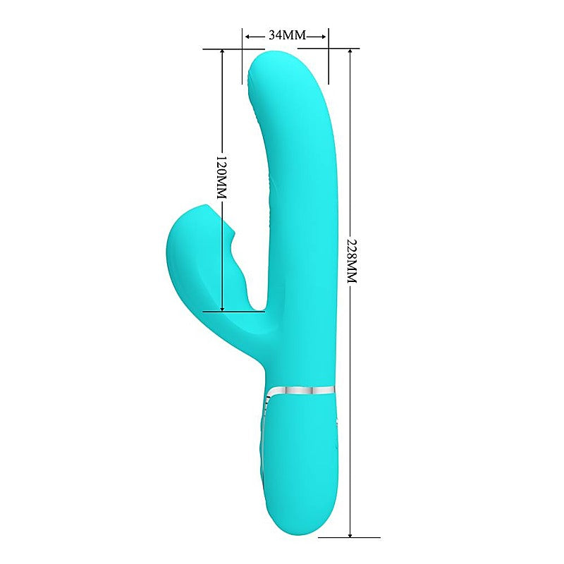 Pretty Love Perdita 3-in-1 Rabbit Vibrator by Baile - Rabbit Vibrators