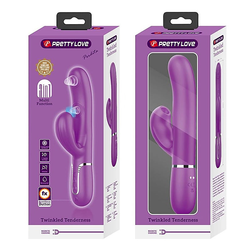 Pretty Love Perdita 3-in-1 Rabbit Vibrator by Baile - Rabbit Vibrators