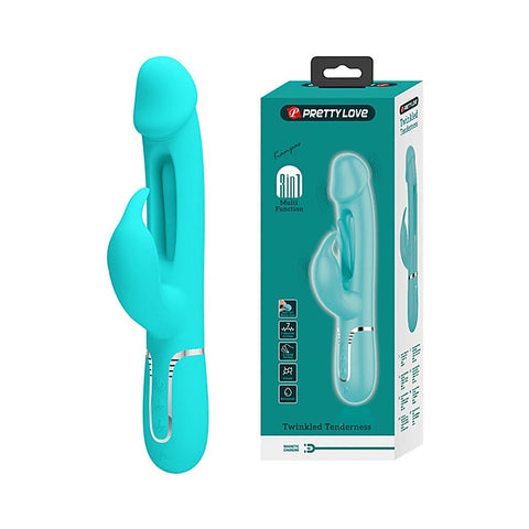 Pretty Love Kampas 3-in-1 Multi-Function Rechargeable - Rabbit Vibrators
